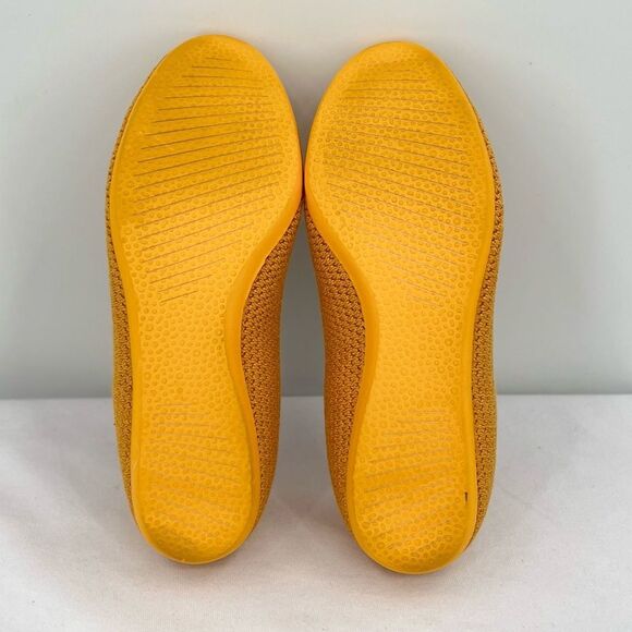 Allbirds Knit Tree Breezers Thrive Yellow Renewable Slip On Ballet Flats Size 6 - Picture 12 of 14